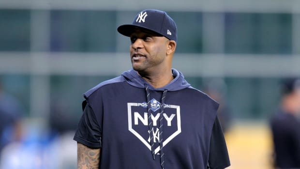 CC Sabathia on the field.